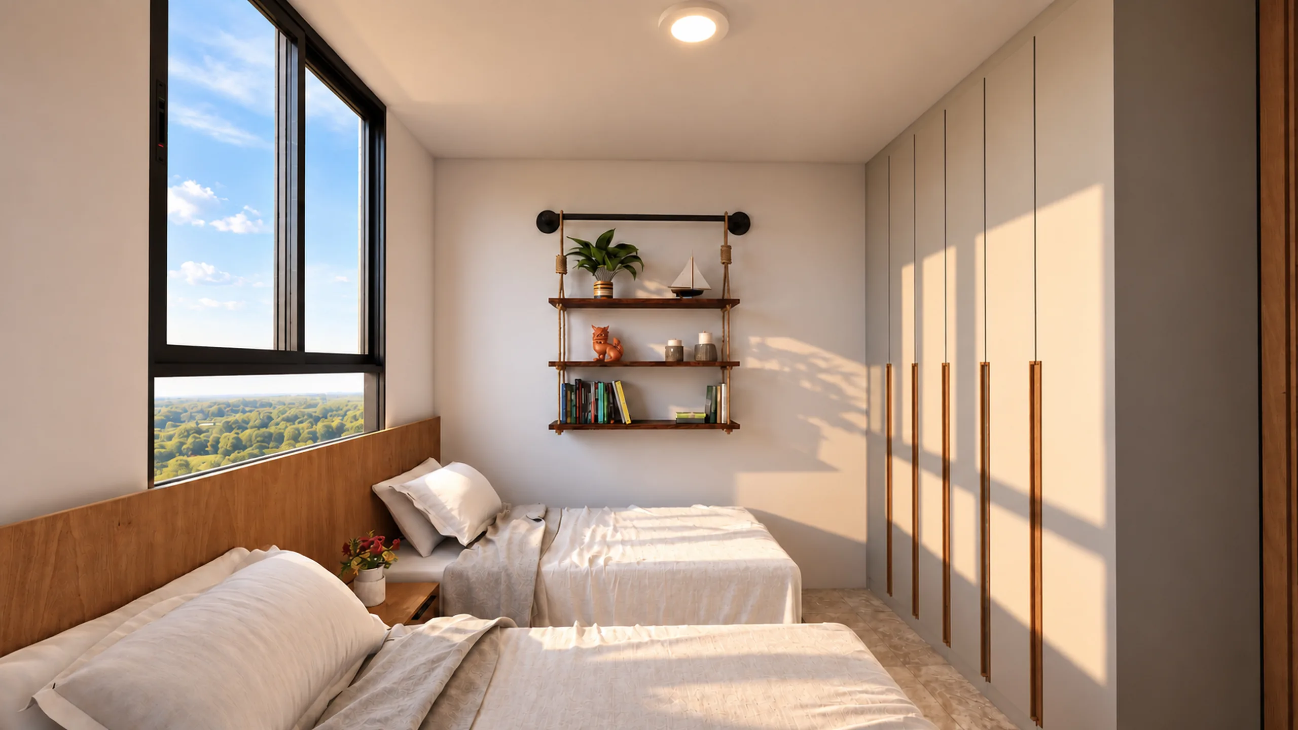 Habitación 2 con acabados sugeridos